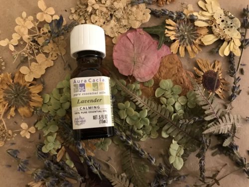 Dried flowers and the essential oil needed for fragrance